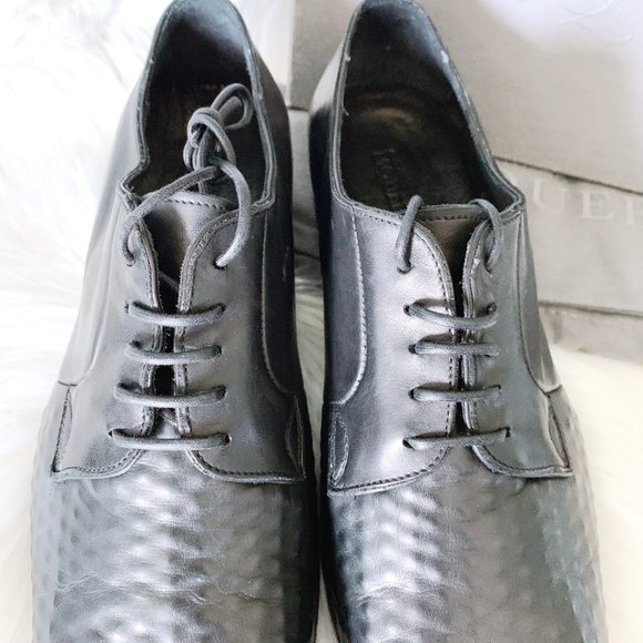 Alexander McQueen Dyed Black Oxford Leather Shoes main image 7